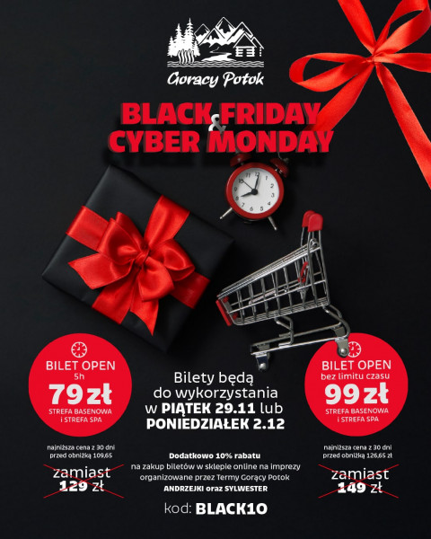 Black Friday w Termach Gorący Potok